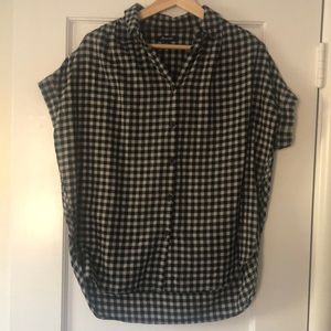 Madewell gingham short sleeve button down